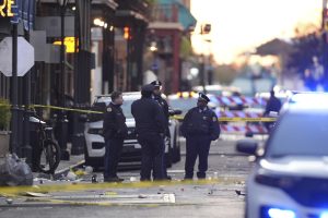 Car plows into crowd in New Orleans on New Year's Day