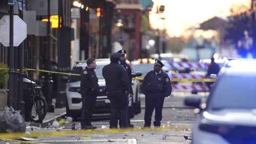 Car plows into crowd in New Orleans on New Year's Day