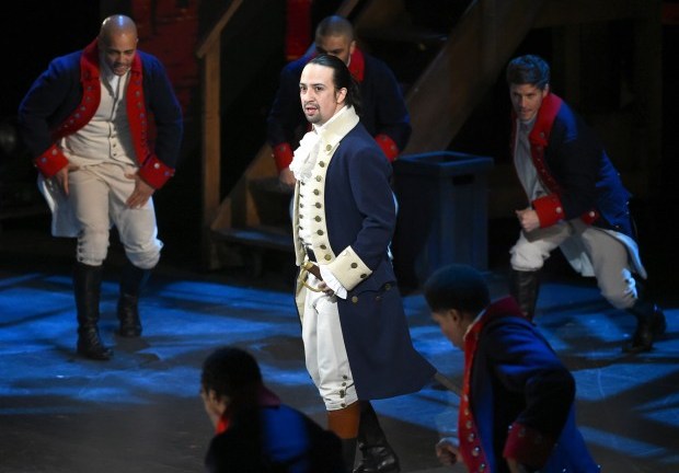 Lin-Manuel Miranda and the cast of “Hamilton” _AP Images