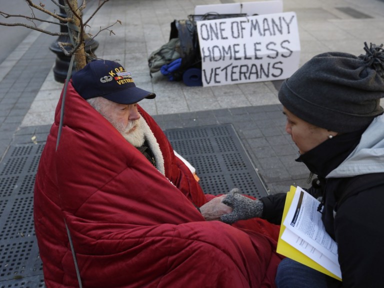 homeless veteran in Boston MA_AP Images