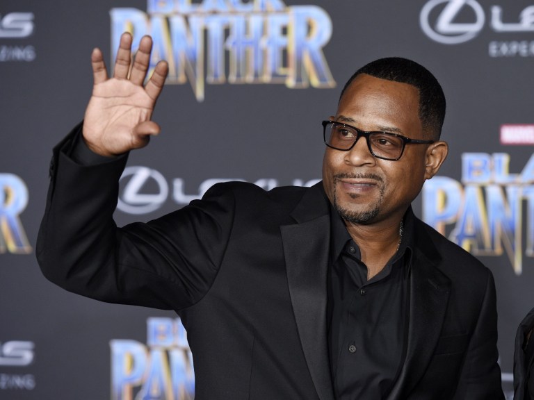 Martin Lawrence Black Panther purple carpet_AP Images