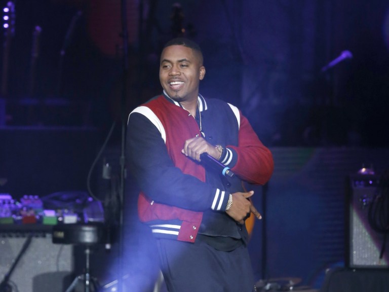 Nas on stage_AP Images