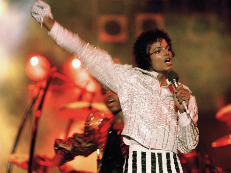 1984 file photo, Michael Jackson performs during the “Victory Tour_AP Images
