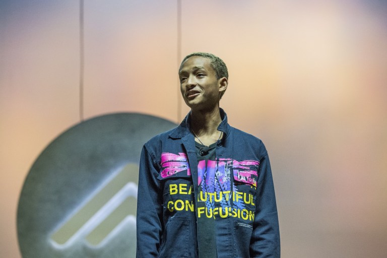 Jaden Smith Brings Aide To Skid Row