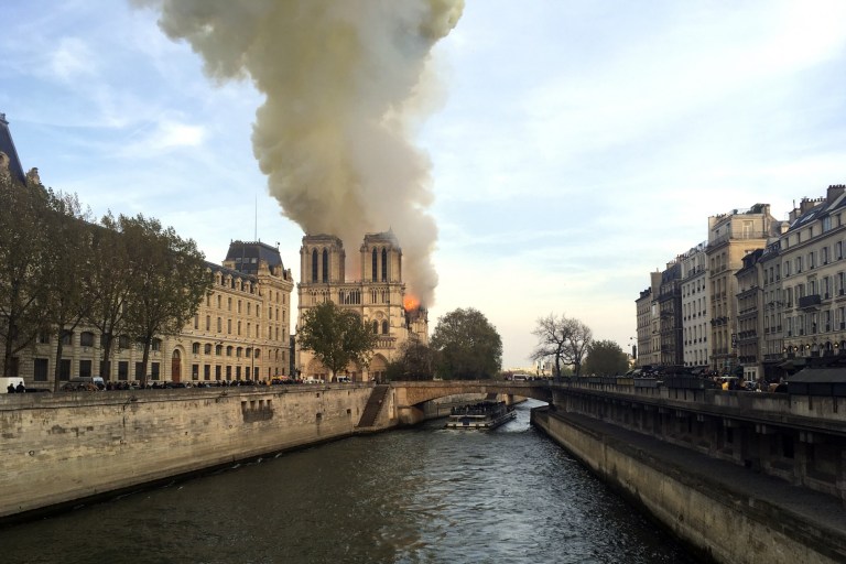 Catastrophic Fire Engulfs Notre Dame Cathedral In Paris