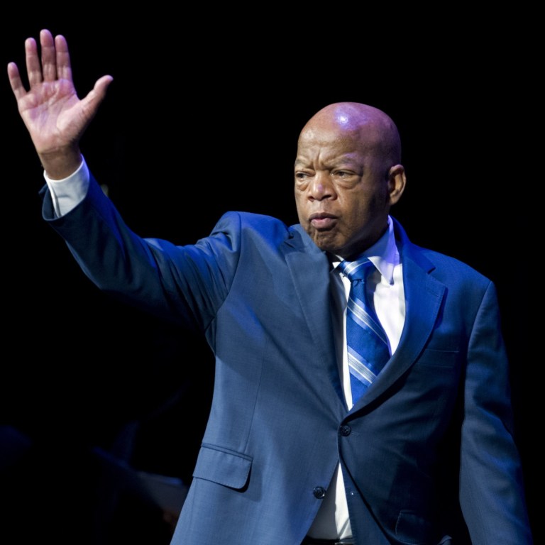 John Lewis Memorialized At U.S. Capitol Today
