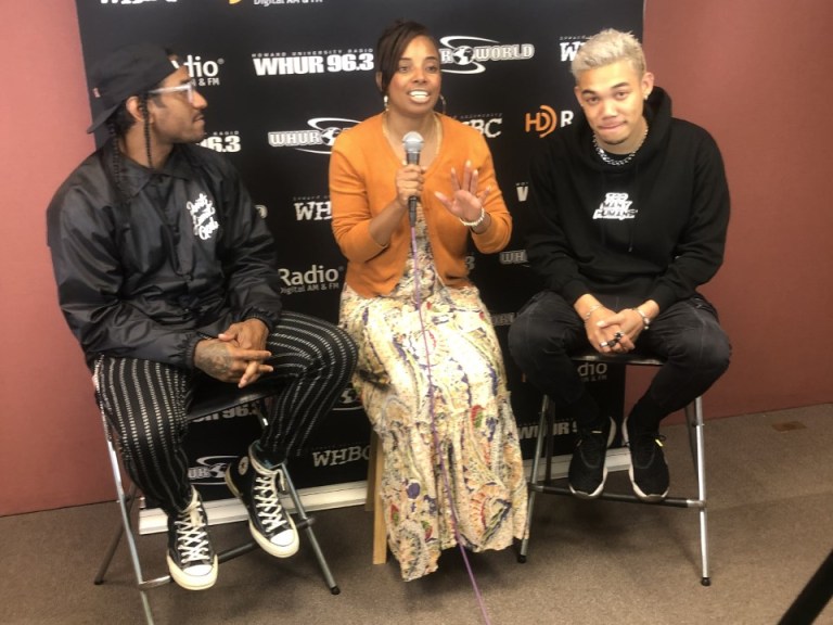 candice adkins, lloyd, roshon fegan the bobby debarge story_WHUR 2