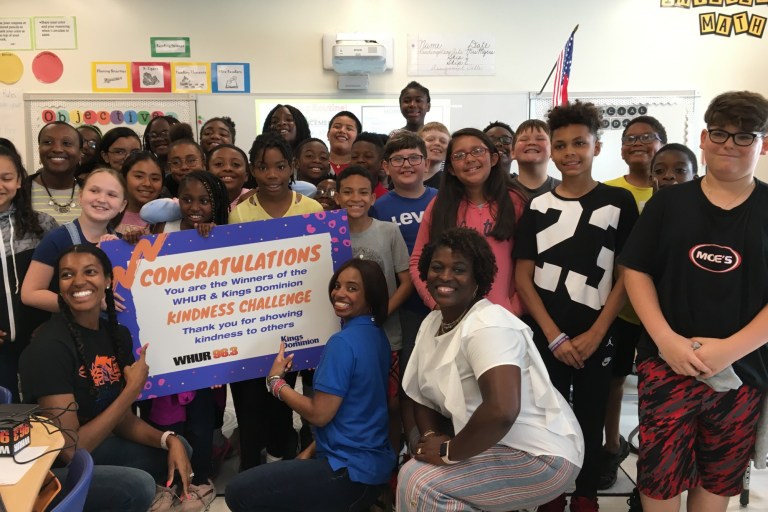 Tulip Grove Students Are Winners Of WHUR Kindness Challenge, Headed To Kings Dominion