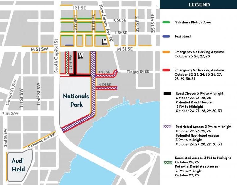 World Series Road Closures