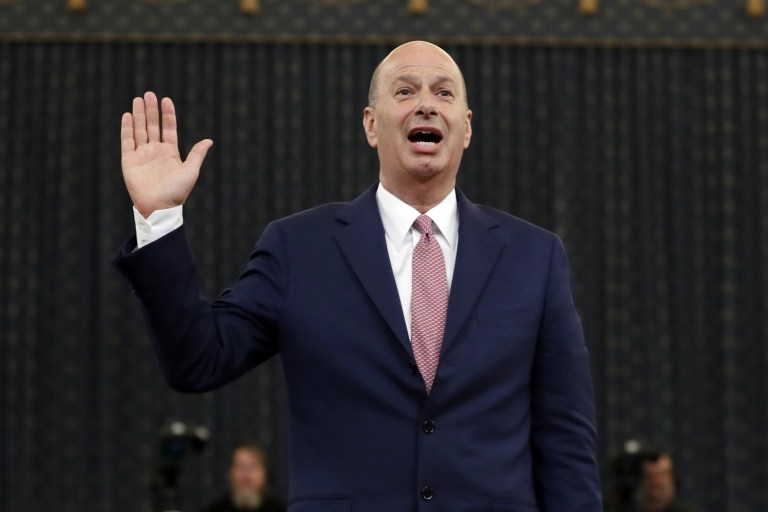 EU Ambassador Ties Trump To Ukraine “Quid Pro Quo”