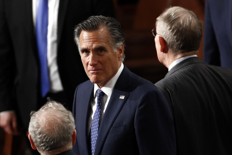 Republican Mitt Romney Blasts President Trump’s Cheating Claims