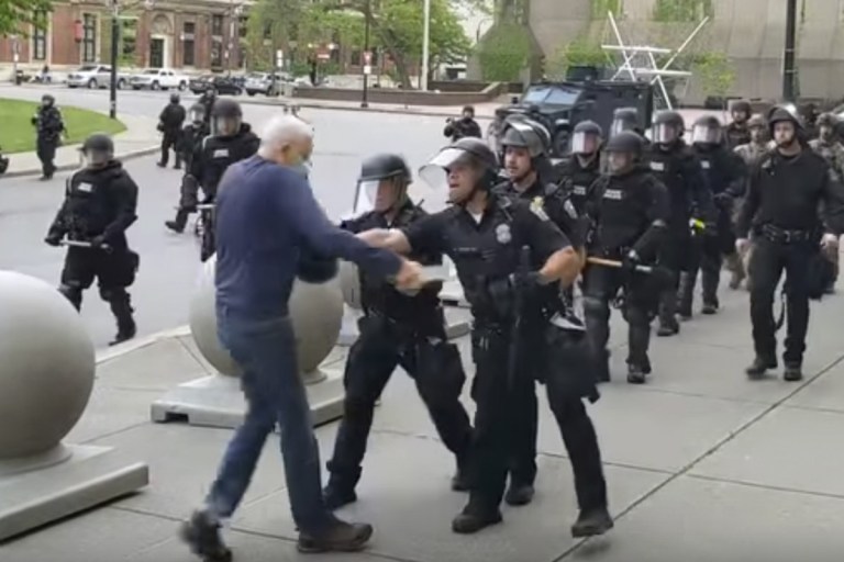 Buffalo, NY Officers Suspended for Shoving Elderly Protester