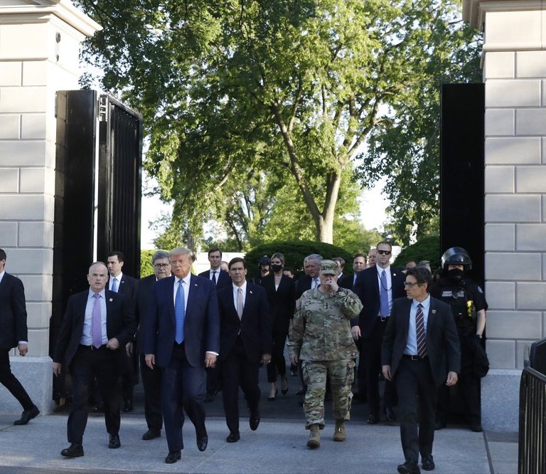 Trump Orders Crack Down On Protests, Walks Through Lafayette Park