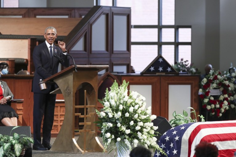 Three Former Presidents Honor John Lewis