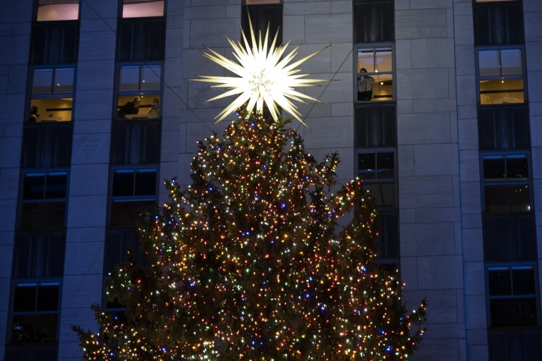 Rockefeller Center Christmas Tree Turns On, With Virus Rules