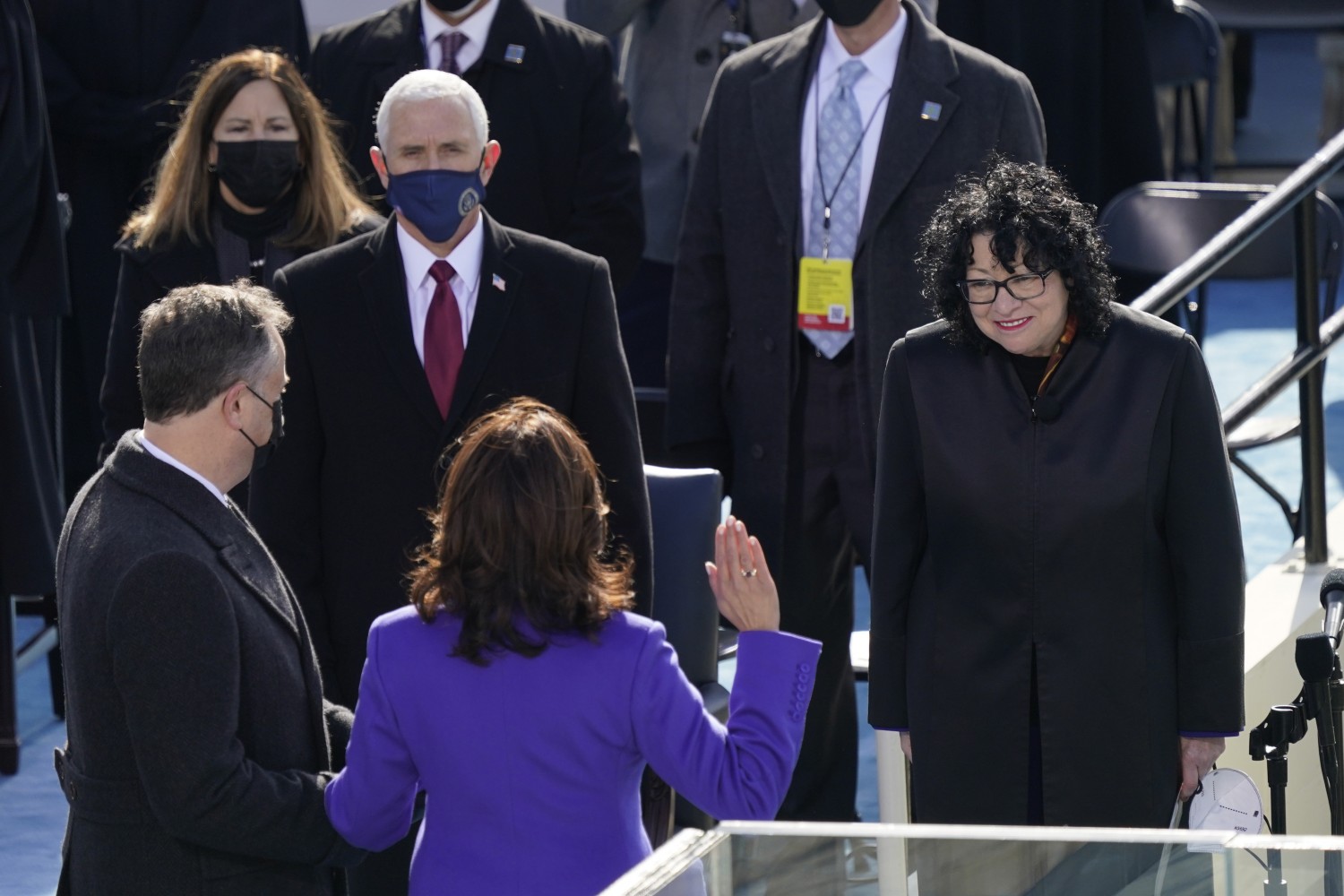 Biden_Inauguration_Kamala Harris sworn in vice president 2021_AP Images 4