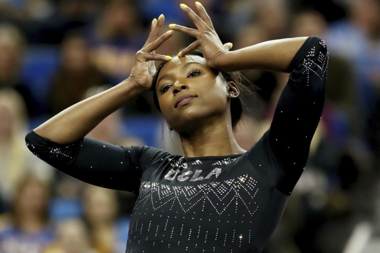 UCLA Gymnast Nia Dennis Goes Viral