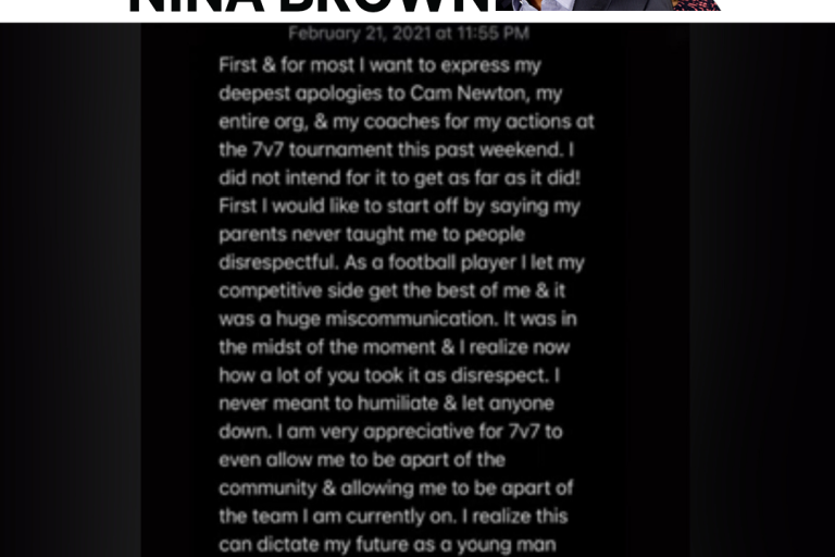 Teenager Apologizes To Cam Newton: Stop Vilifying Our Black Boys!