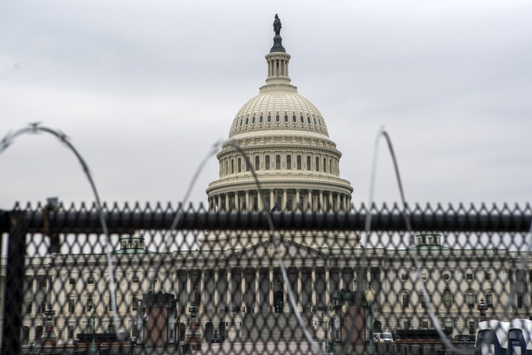 U.S. Capitol Again Being Surrounded By Tall Security Fences