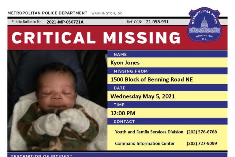 Mother Person of Interest In DC Missing Baby Case
