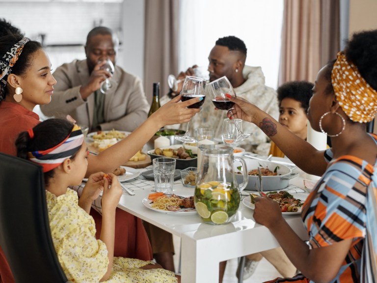 pexels-august-de-richelieu-black family soul food dinner