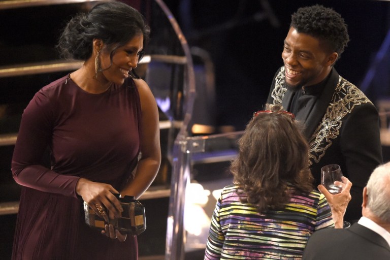 Chadwick Boseman’s Wife Honors Him at Stand Up