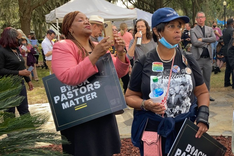Black Pastors Rally Outside Arbery Trial