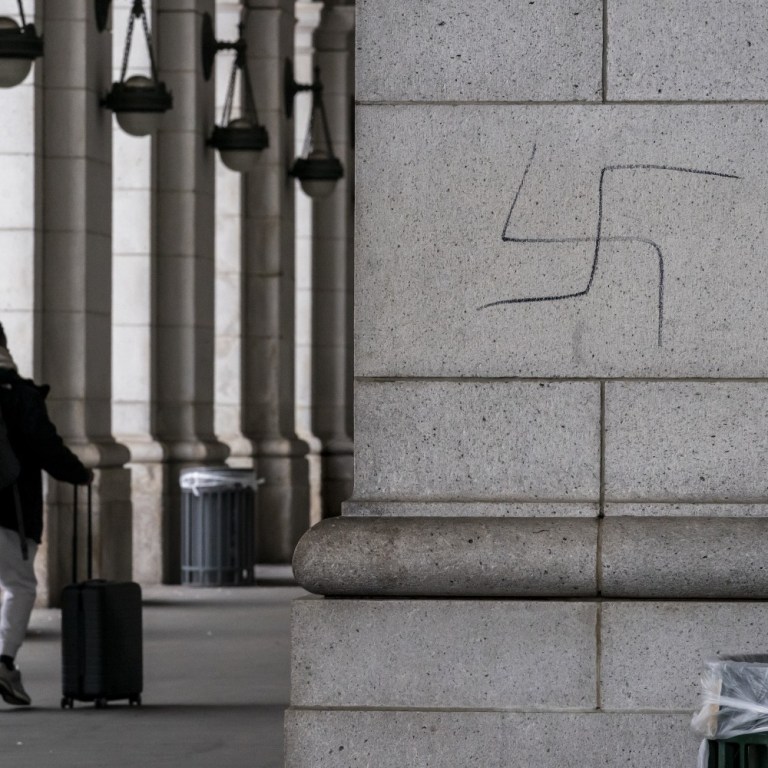 Swastikas Spray Painted at Union Station