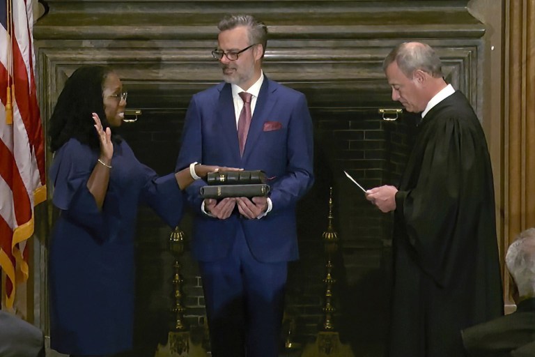 Jackson Sworn-In As New Supreme Court Justice