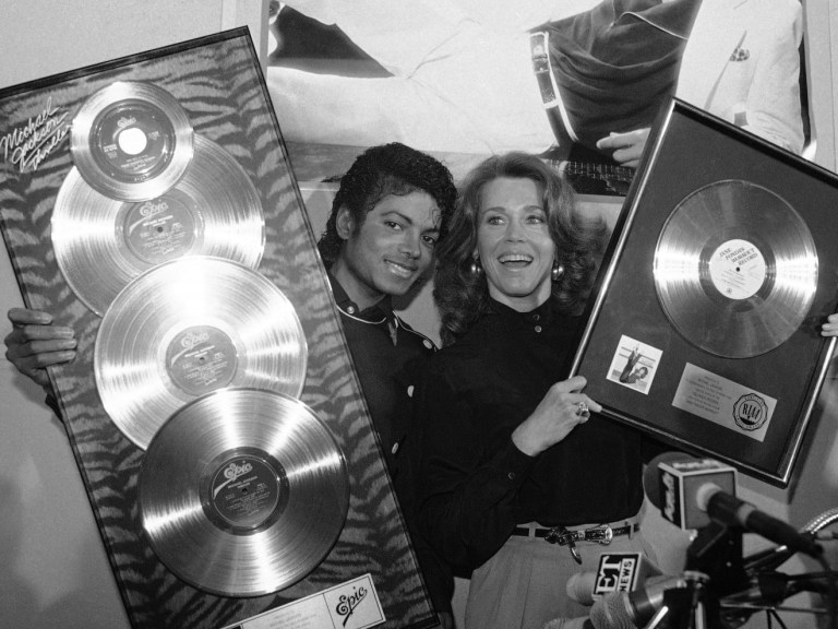 AP JANE FONDA MICHAEL JORDAN