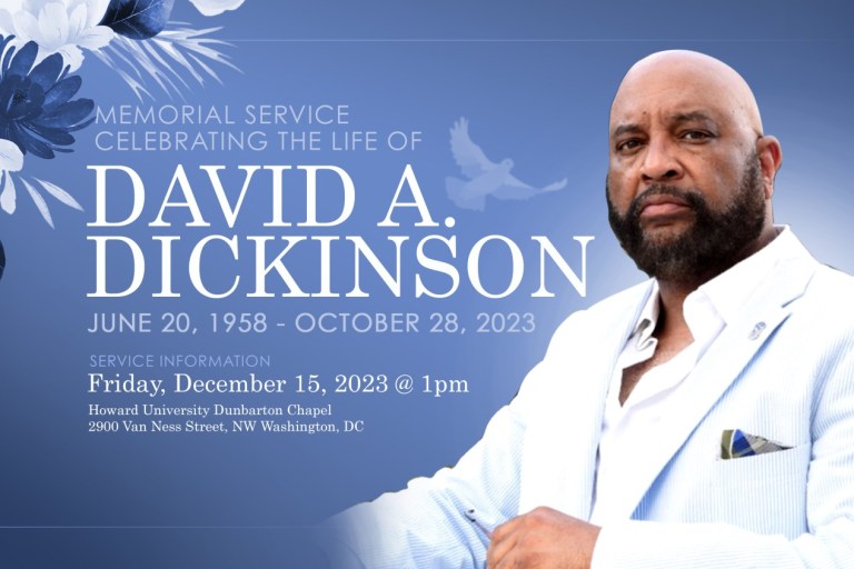 {VIEW} David A. Dickinson Memorial Service December 15th