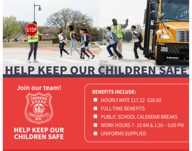 Prince George’s Hiring Crossing Guards