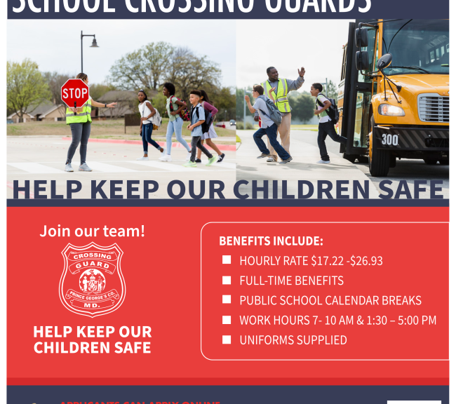 MRD- Crossing Guard Hiring school crossing guard flyer