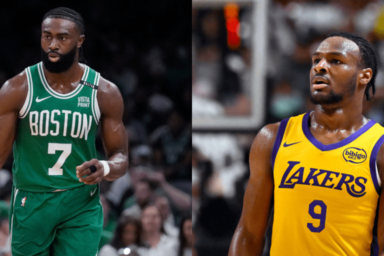 “I Don’t Think Bronny Is A Pro”: Jaylen Brown Caught On Camera In Viral Video