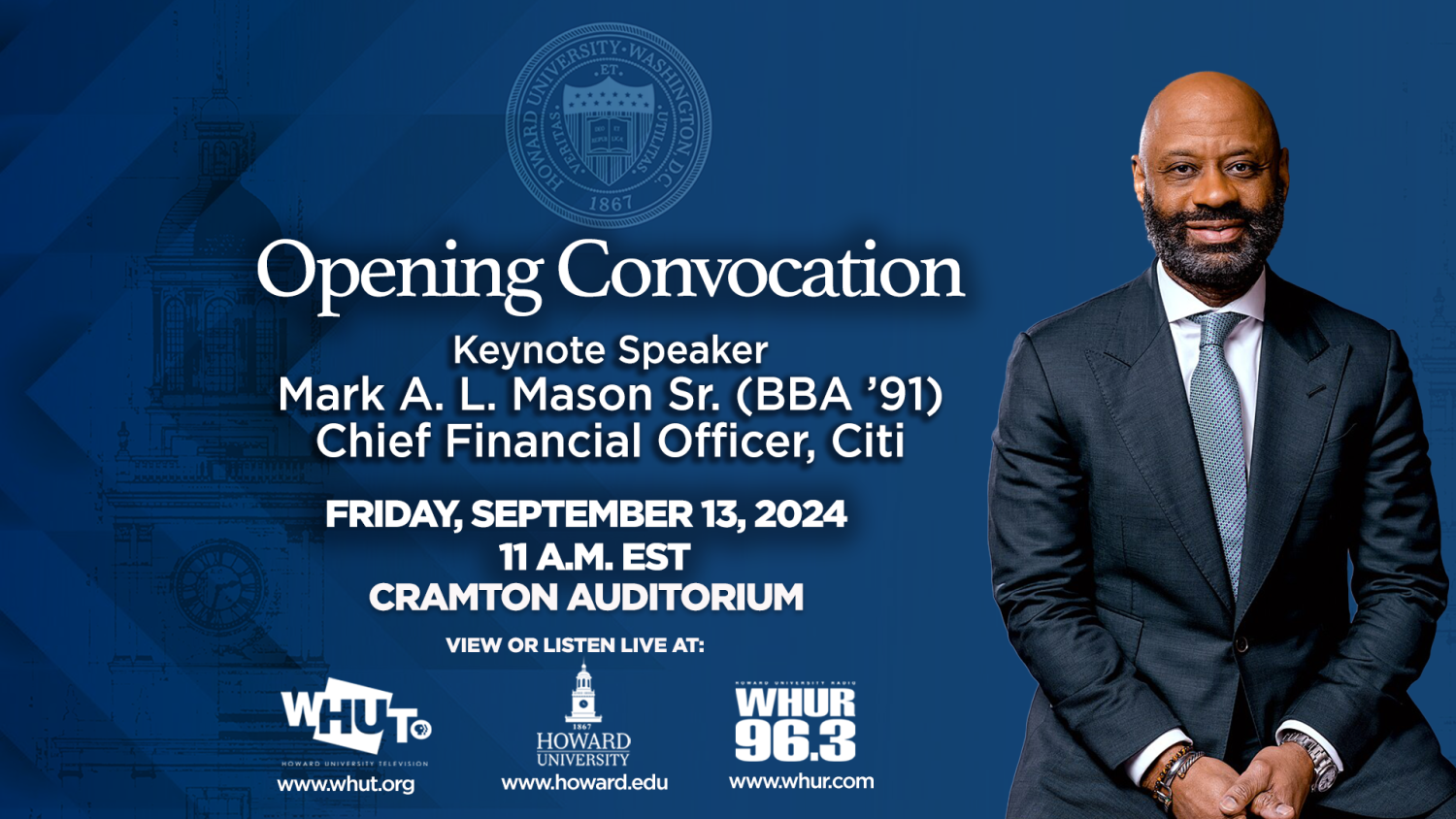 Howard University 2024 Opening Convocation Ceremony - WHUR 96.3 FM
