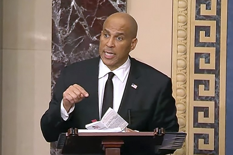 ***BREAKING NEWS*** NJ SENATOR CORY BOOKER BREAKS U.S. SENATE FLOOR SPEECH RECORD