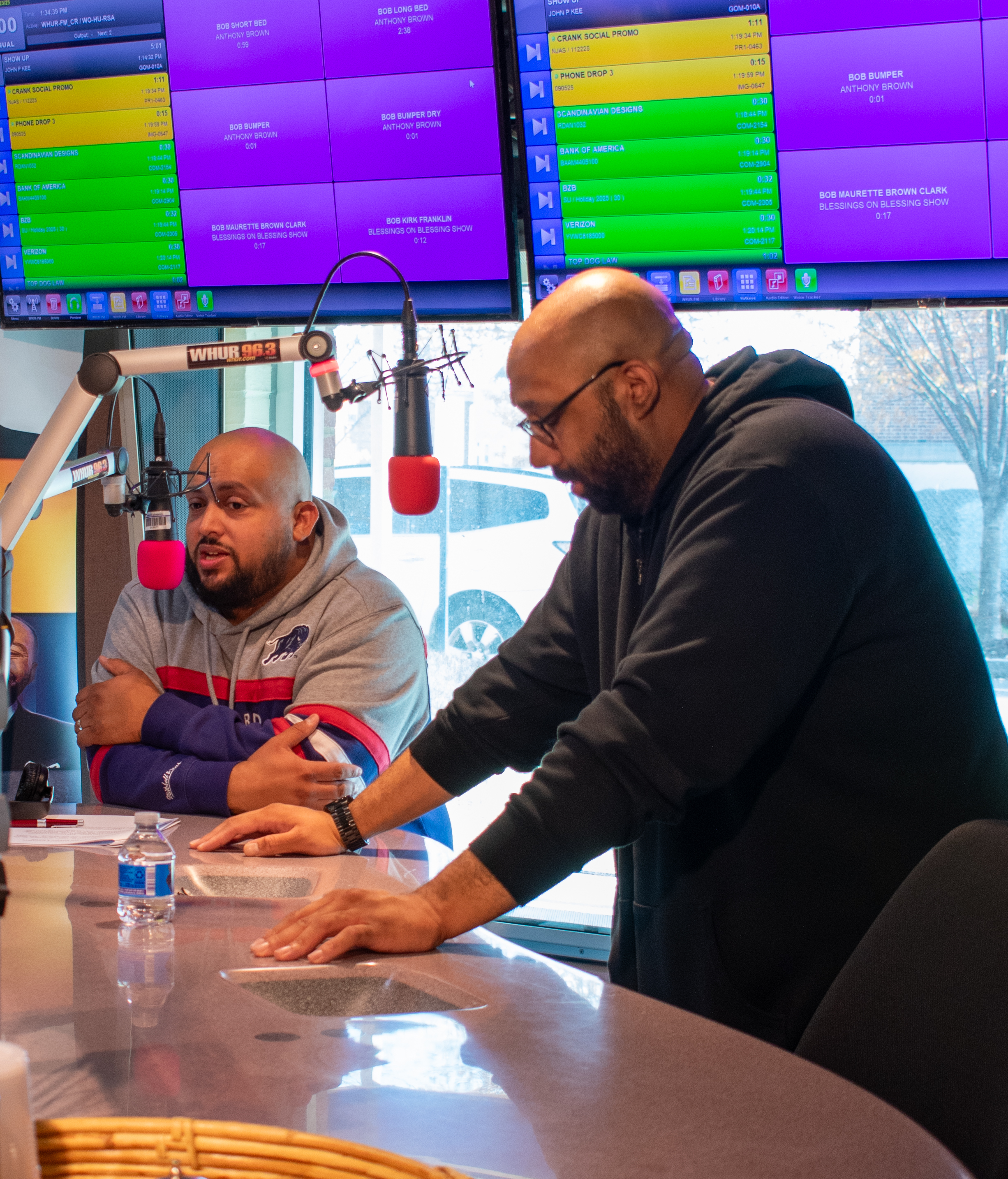 Sean Plater- WHUR General Manager and Steve Robinson - Deputy General Manager