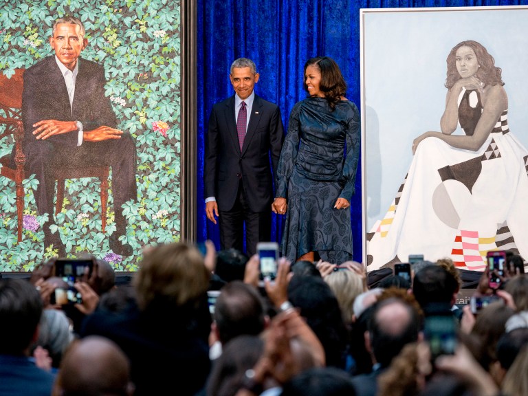 AP Barack Michelle Obama