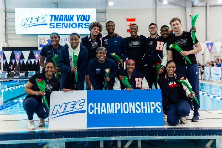 Howard University 2026 NEC Swimming and Diving Champions