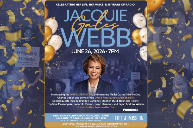 WHUR 96.3 Invites the Community to Celebrate the Legacy of Jacquie Gales