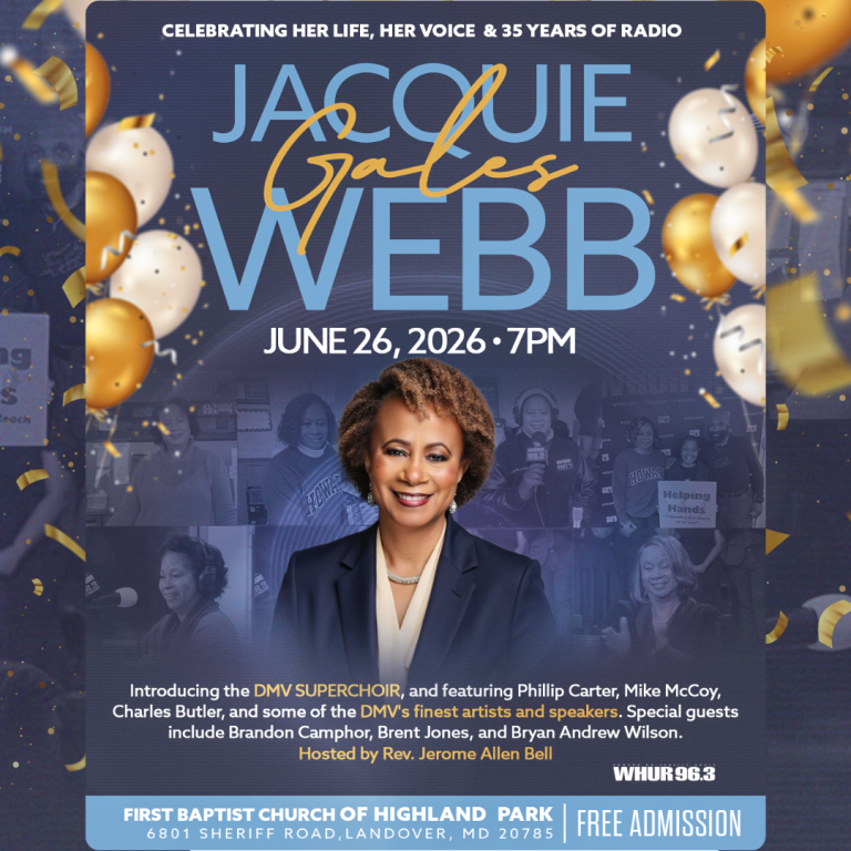 WHUR 96.3 Invites the Community to Celebrate the Legacy of Jacquie Gales