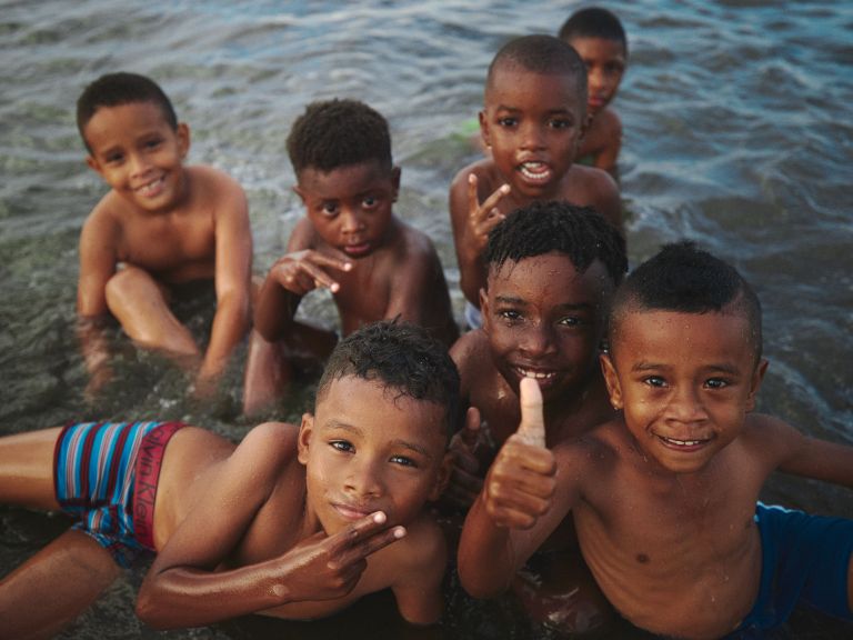 Black Children Swimming Black Children Swimming