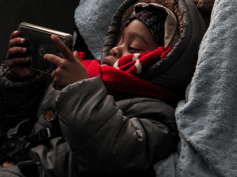 Child With Cellphone Child With Cellphone