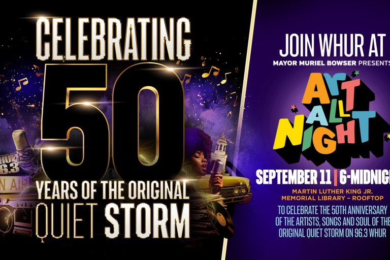 Join WHUR 96.3  to Celebrate 50 Years of The Original Quiet Storm at DC’s Art All Night